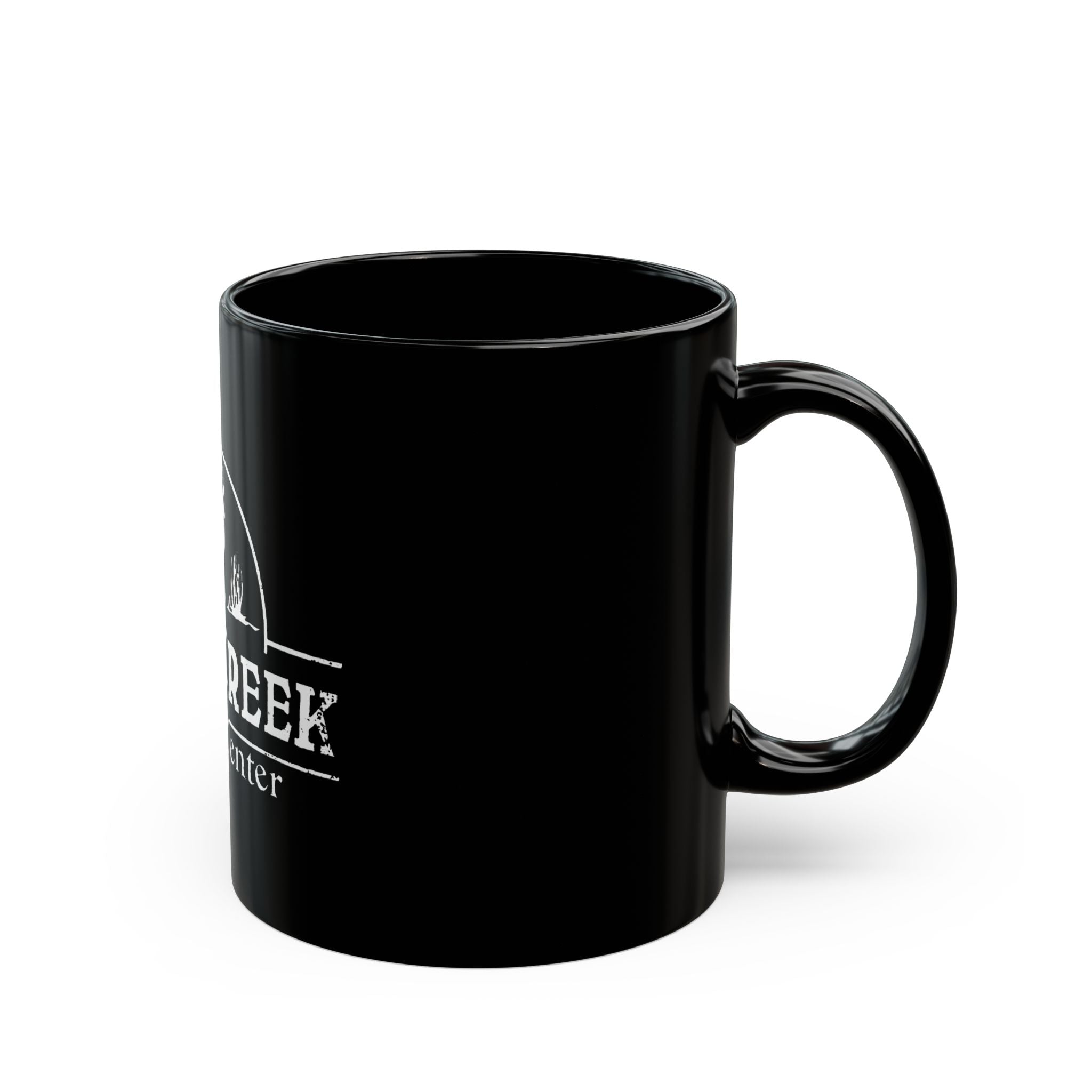Deer Creek Retro Logo  Black Mug (11oz, 15oz)