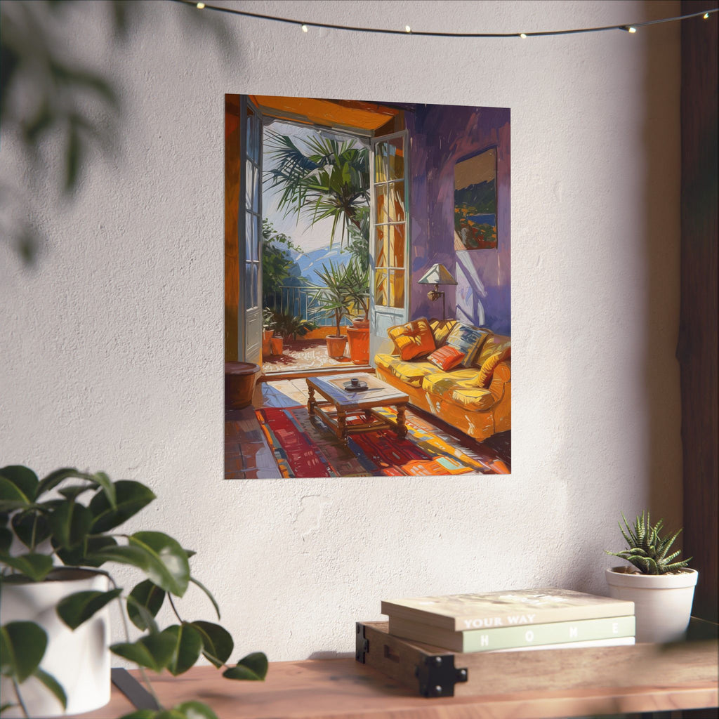 Morning in the Painted Room Matte Vertical Poster — Wall Art