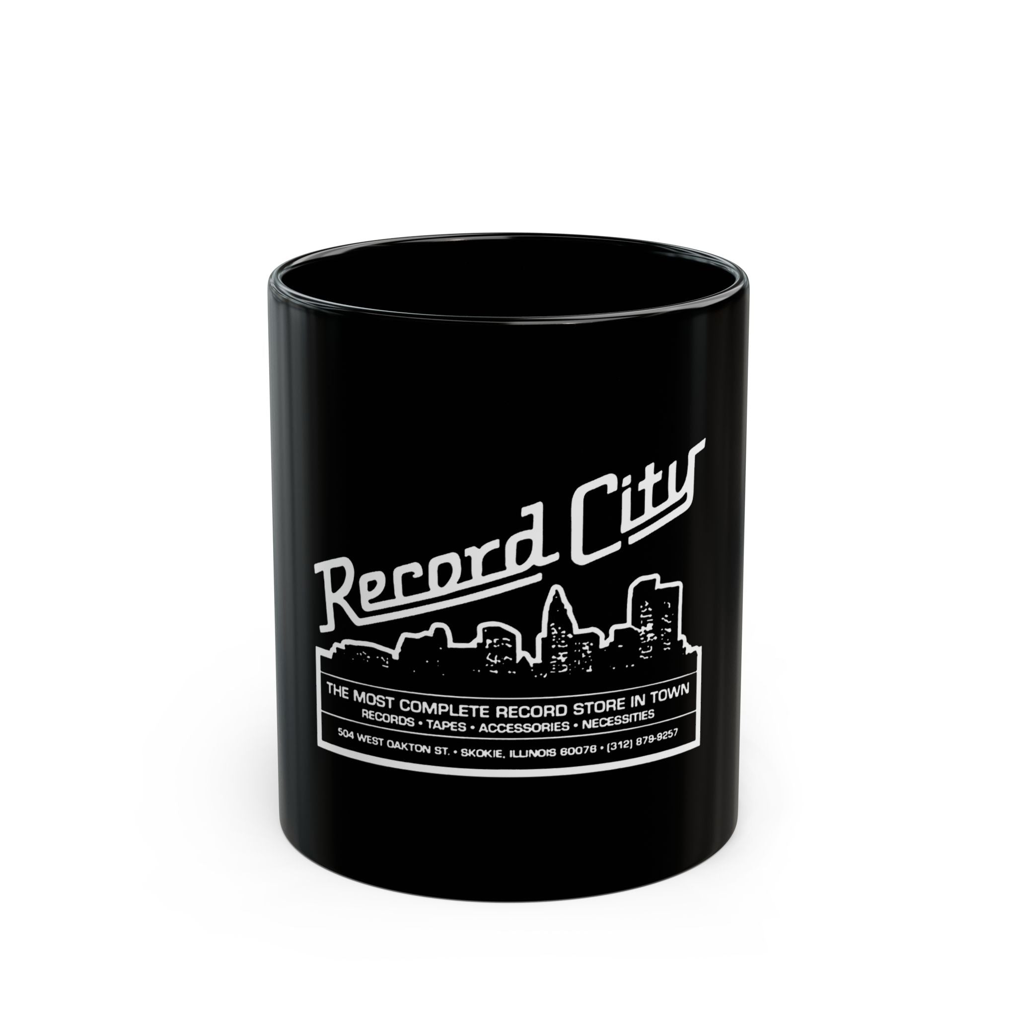 Record City Logo  Black Mug (11oz, 15oz)