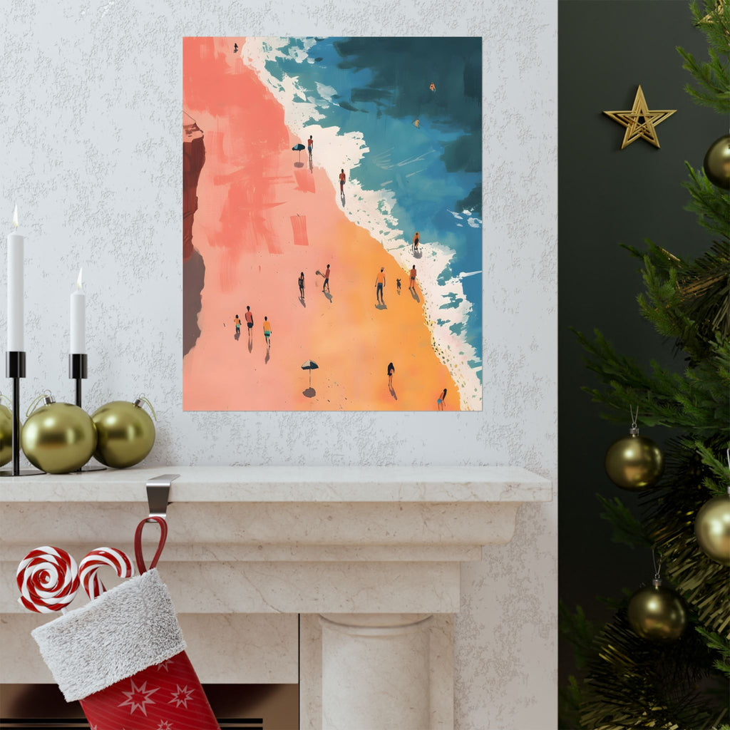 Day at the Shore Matte Vertical Poster — Wall Art