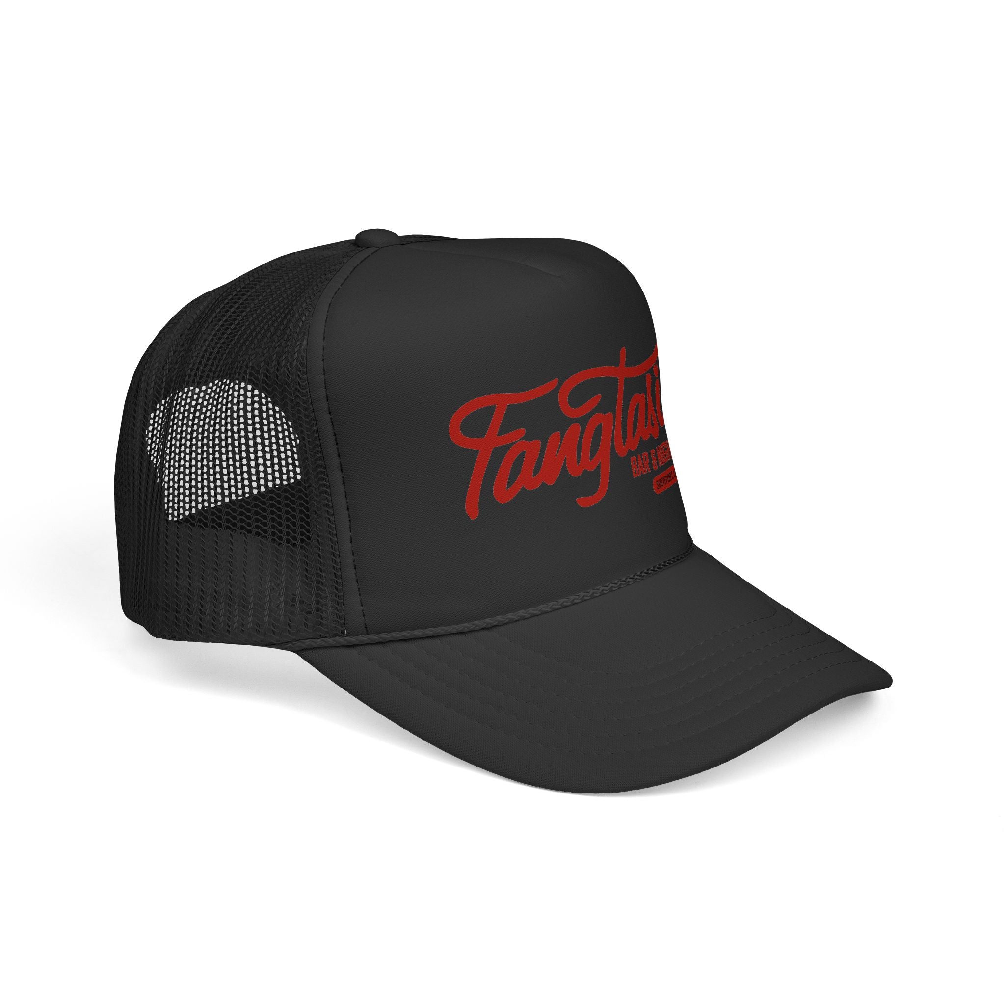 Fangtasia Retro Cap Logo – Vintage Arch Logo Mesh Hat