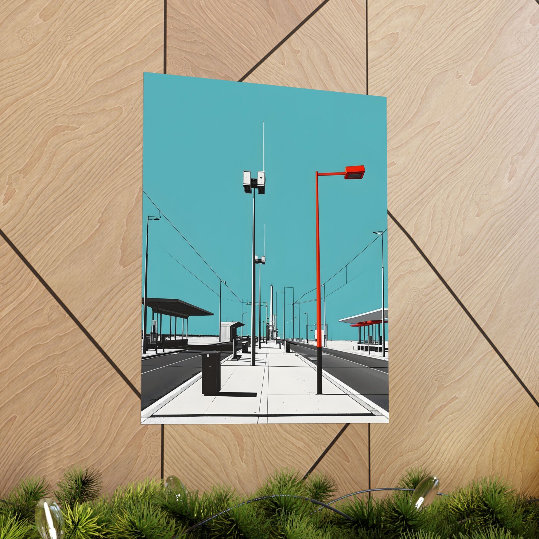 Where the Future Feels Empty Matte Vertical Poster — Wall Art