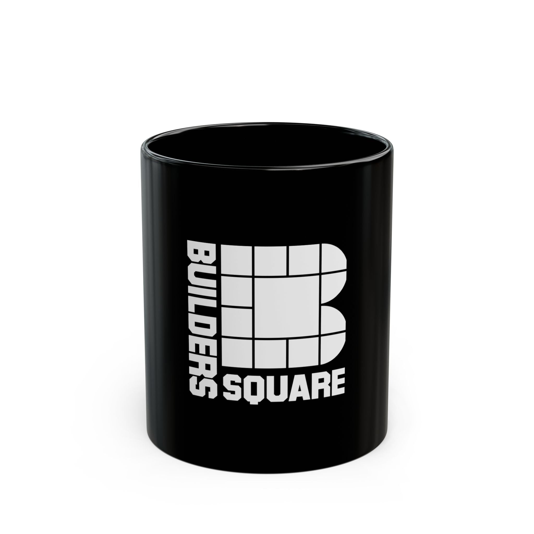 Builders Square Retro Logo Black Mug (11oz, 15oz)