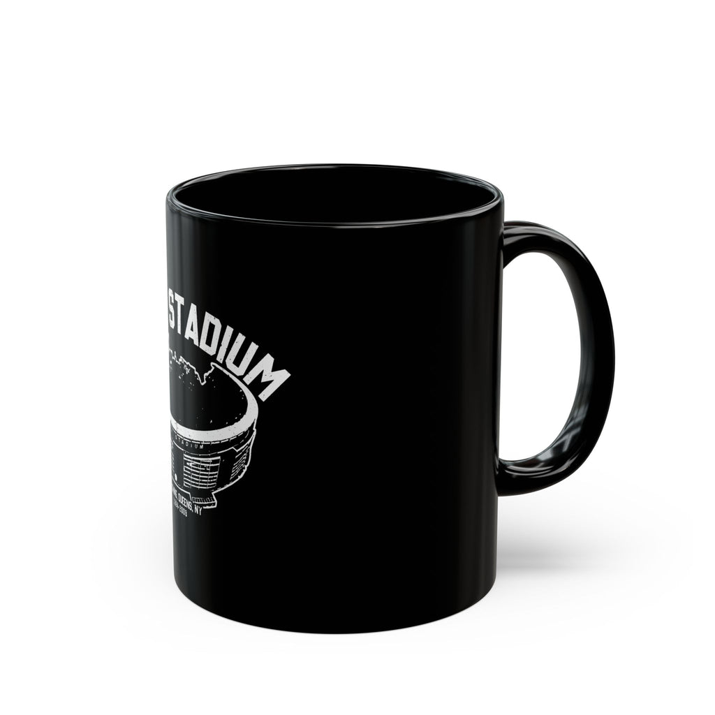 Shea Stadium Logo Retro Black Mug (11oz, 15oz)