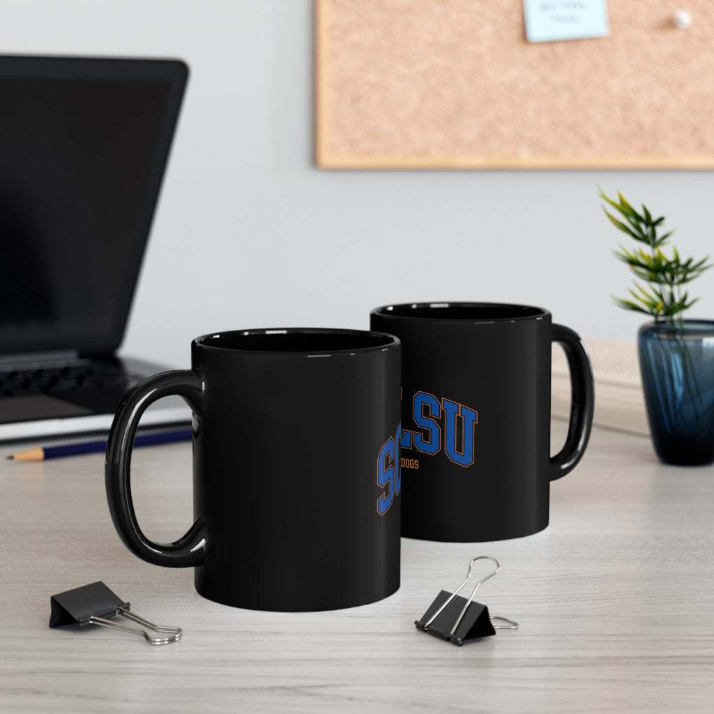 SCLSU Logo Retro Black Mug (11oz, 15oz)
