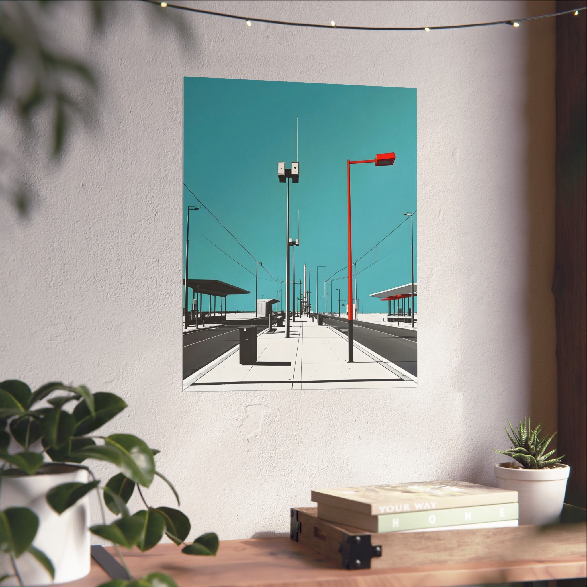 Where the Future Feels Empty Matte Vertical Poster — Wall Art