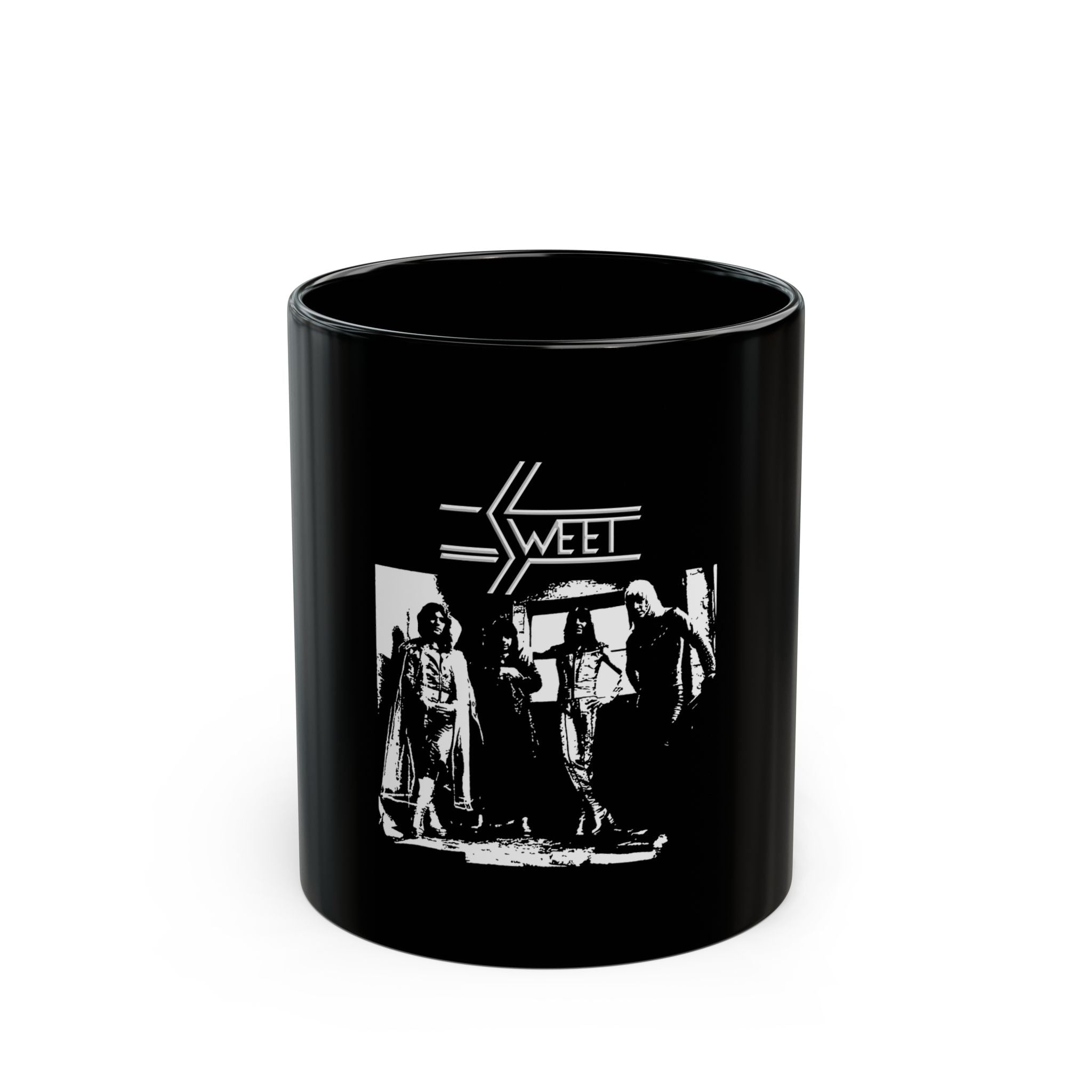 Sweet Band Logo Retro Black Mug (11oz, 15oz)