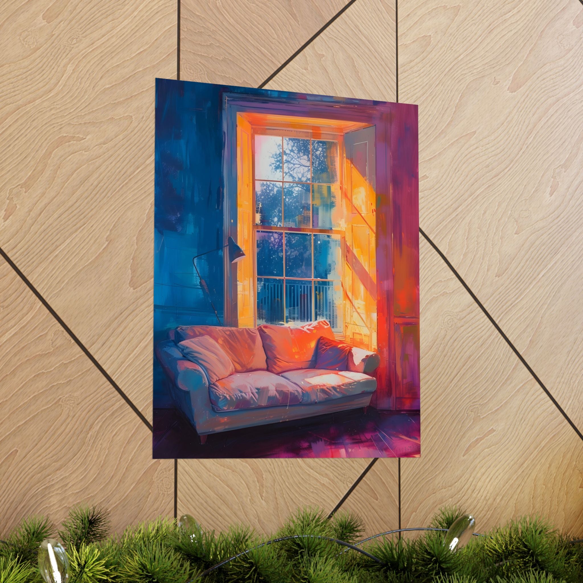 Home in the Morning Glow Matte Vertical Poster — Wall Art