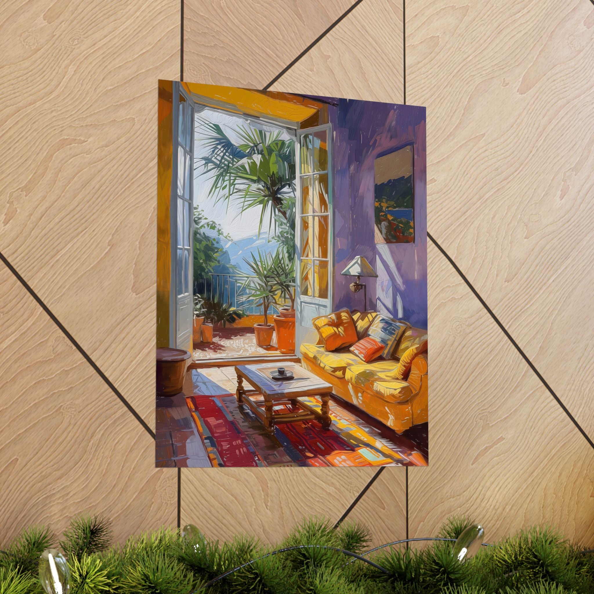 Morning in the Painted Room Matte Vertical Poster — Wall Art