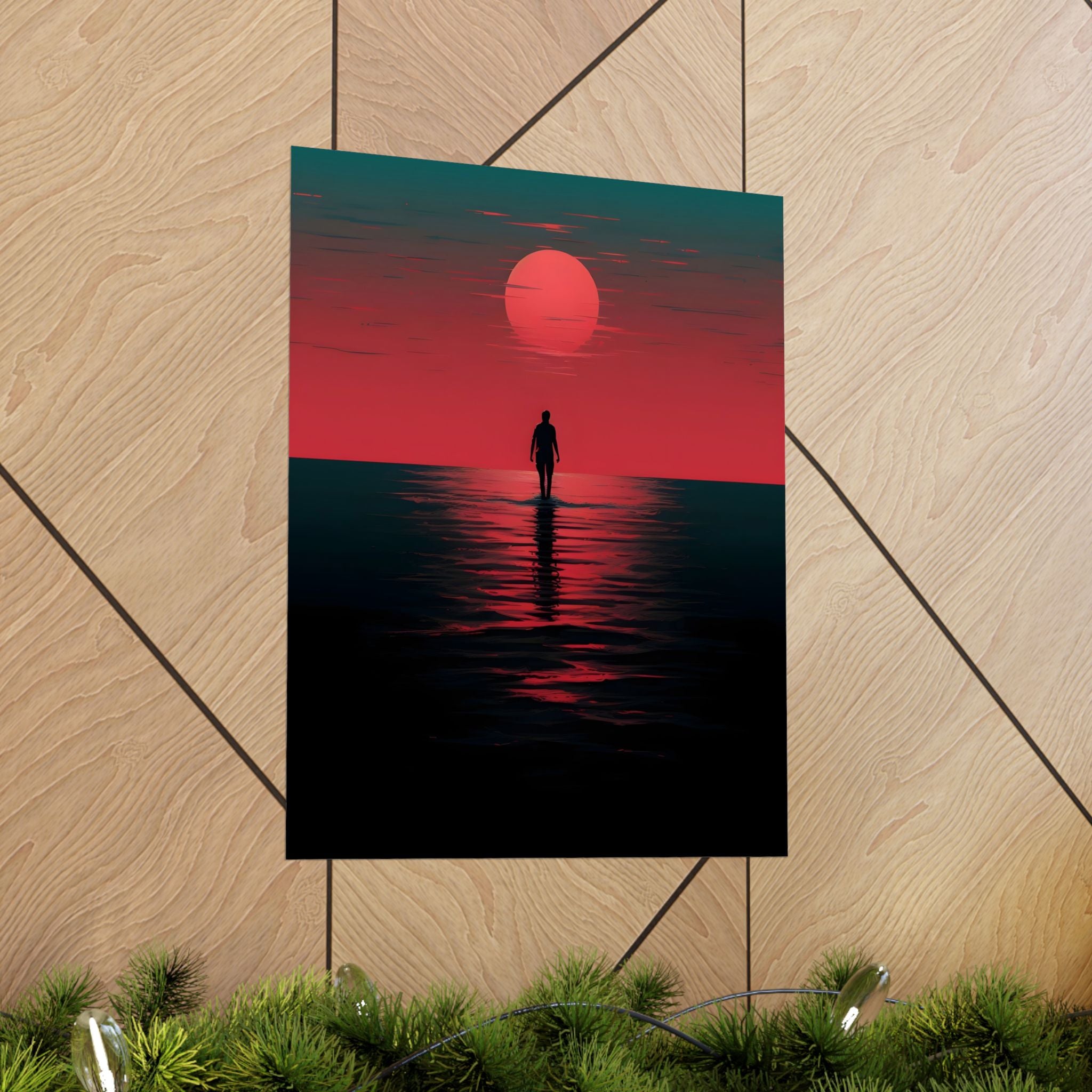A Walk Through the End of the Day Matte Vertical Poster — Wall Art