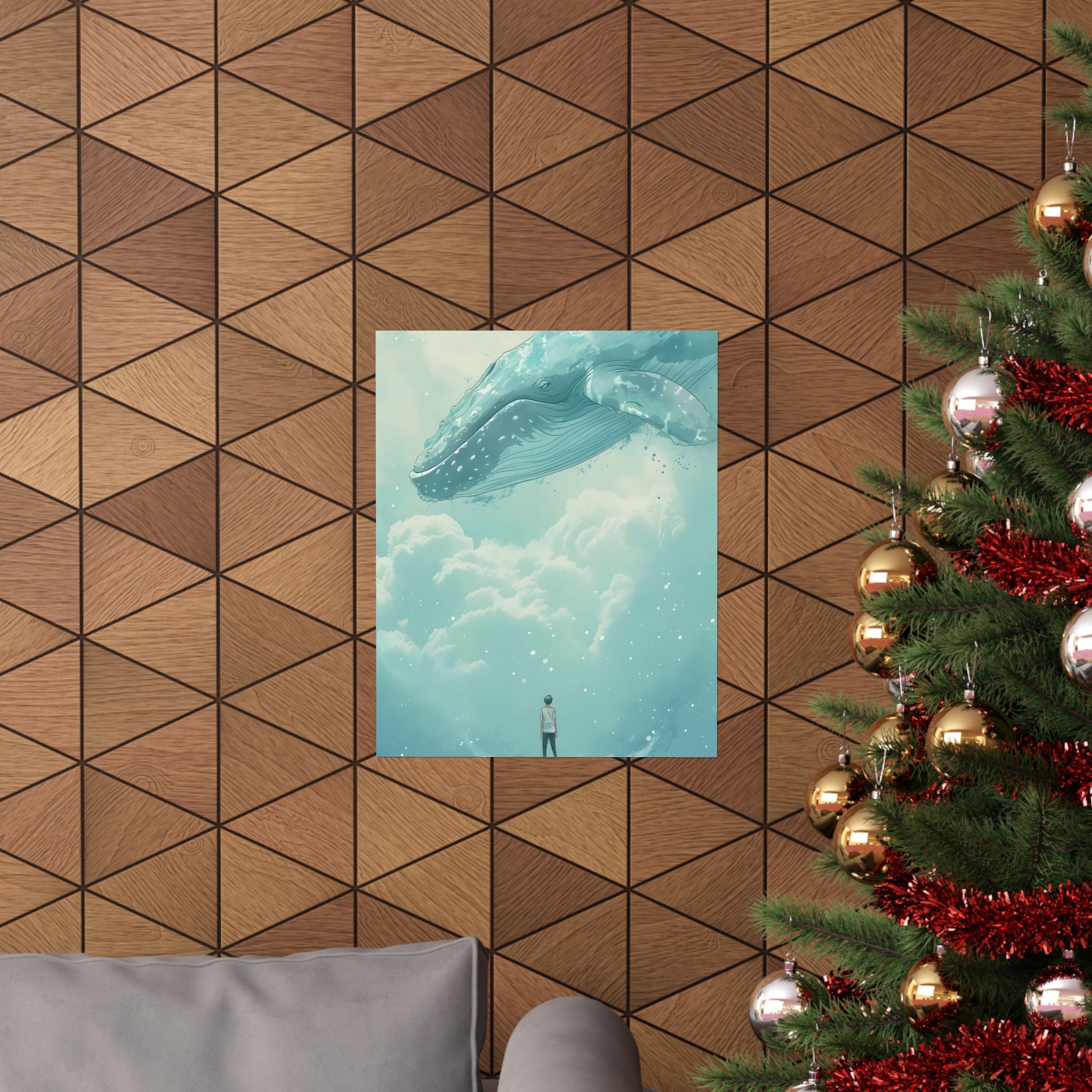 Where the Clouds Whisper Giants Matte Vertical Poster — Style Wall Art