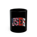 USEH Logo Retro Black Mug (11oz, 15oz)