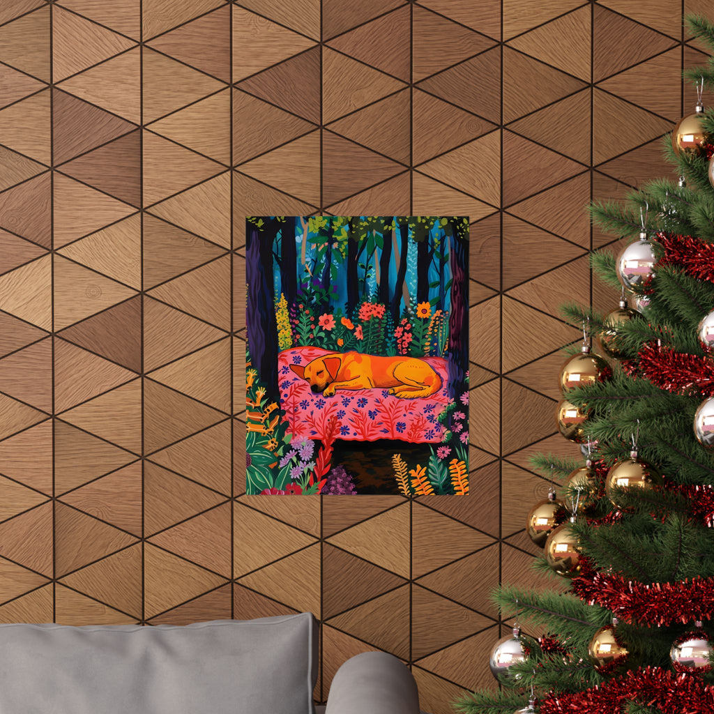 Dreaming in the Enchanted Forest Matte Vertical Poster — Wall Art