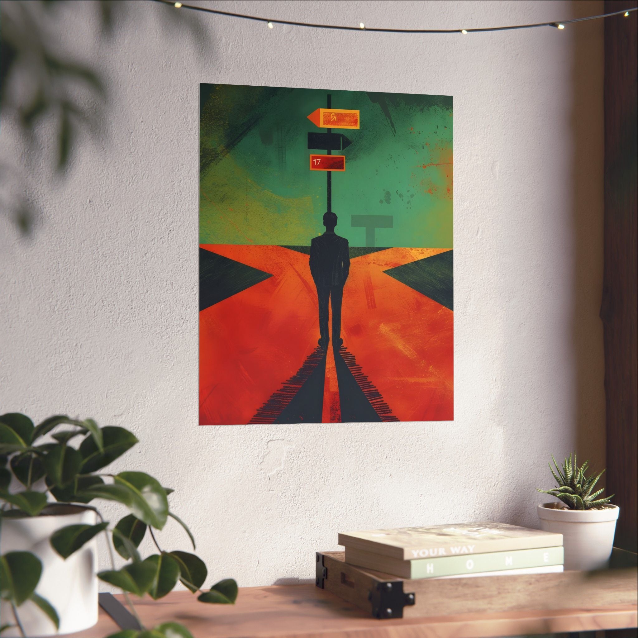 When Every Path Demands an Answer Matte Vertical Poster — Wall Art