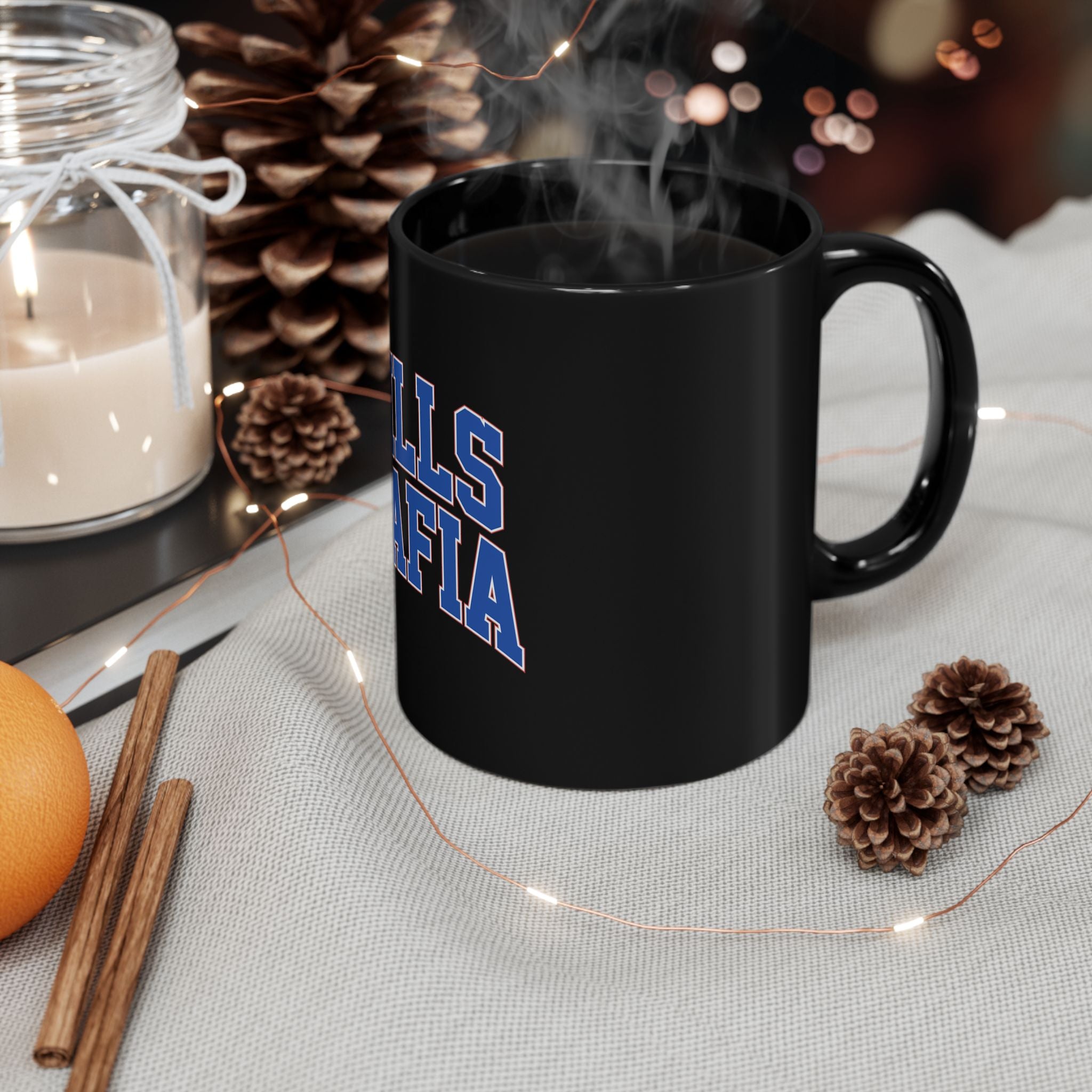 Bills Mafia Retro Black Mug (11oz, 15oz)