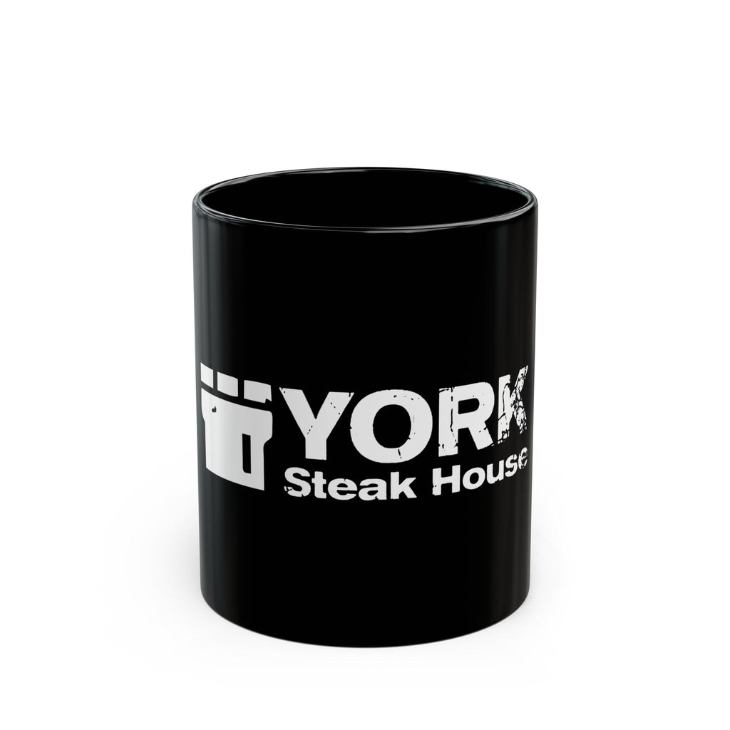 York Steak House Logo  Black Mug (11oz, 15oz)