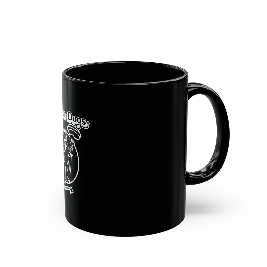 Demon Dogs Retro Logo  Black Mug (11oz, 15oz)