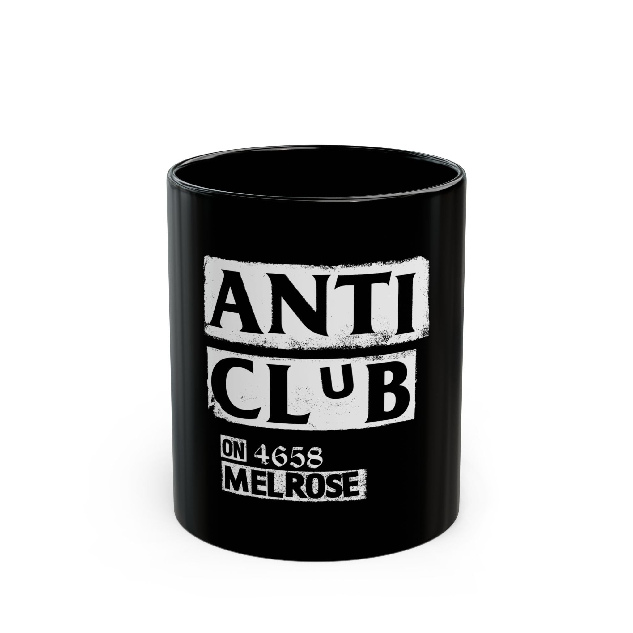 Anti Club Melrose Retro Black Mug (11oz, 15oz)