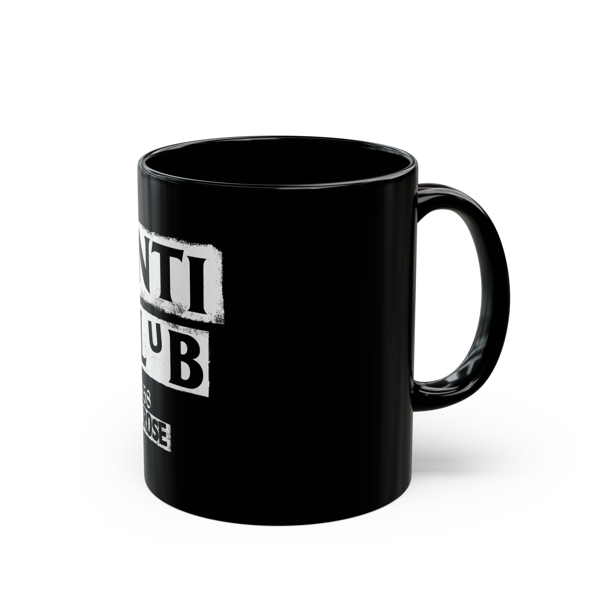 Anti Club Melrose Retro Black Mug (11oz, 15oz)