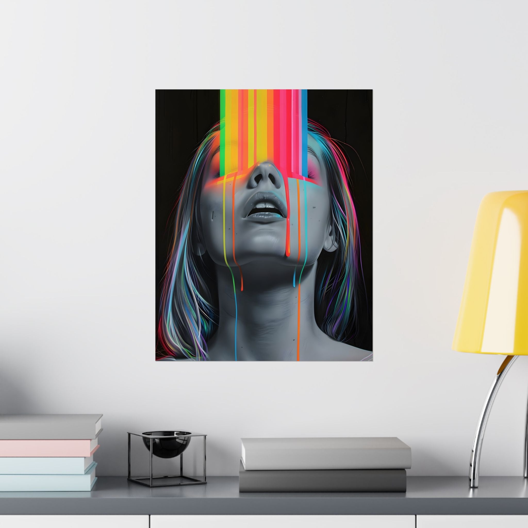 When Colors Become Conscious Matte Vertical Poster — Wall Art