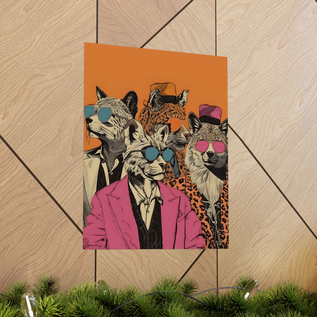 The Feline Funk Society Matte Vertical Poster — Wall Art
