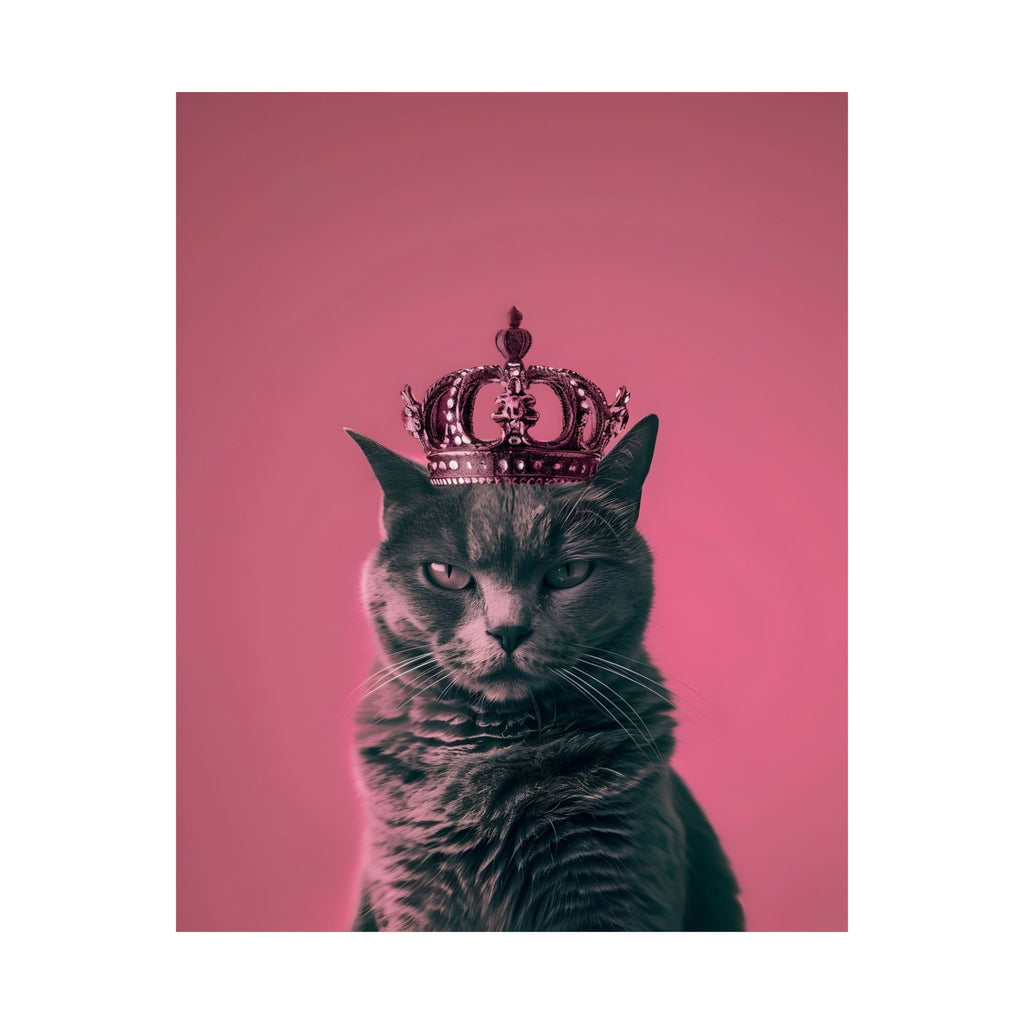 Queen of Cats Matte Vertical Poster — Wall Art