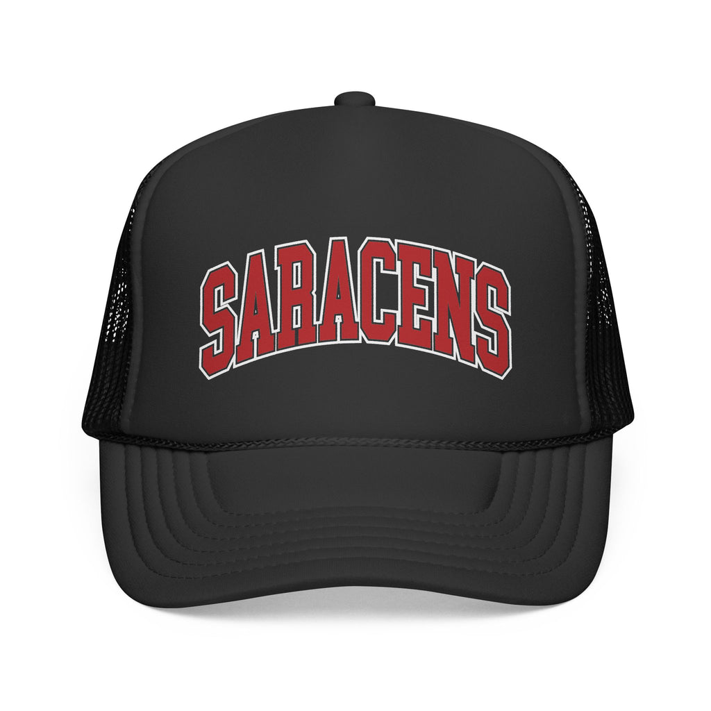 Saracens Football Club Retro Cap Logo – Vintage Arch Logo Mesh Hat