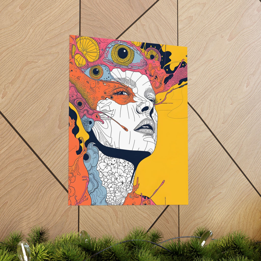 PsychoPop Dream Matte Vertical Poster — Wall Art