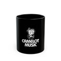 Camelot Music Logo Retro Black Mug (11oz, 15oz)