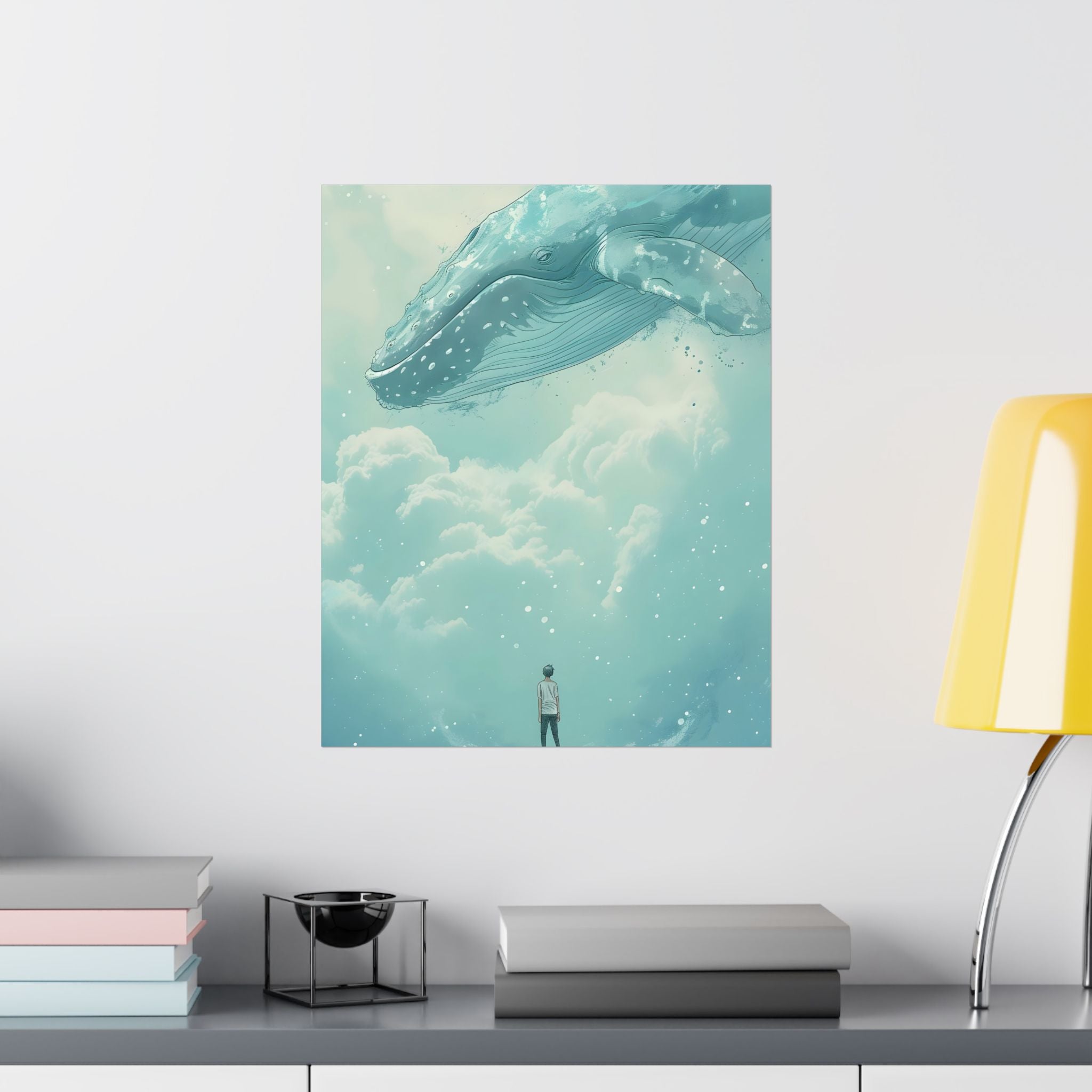 Where the Clouds Whisper Giants Matte Vertical Poster — Style Wall Art