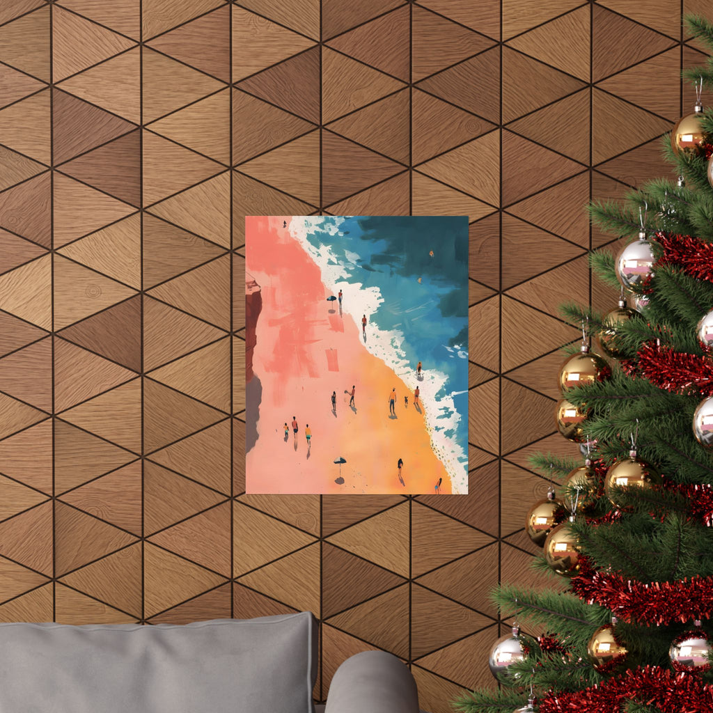 Day at the Shore Matte Vertical Poster — Wall Art