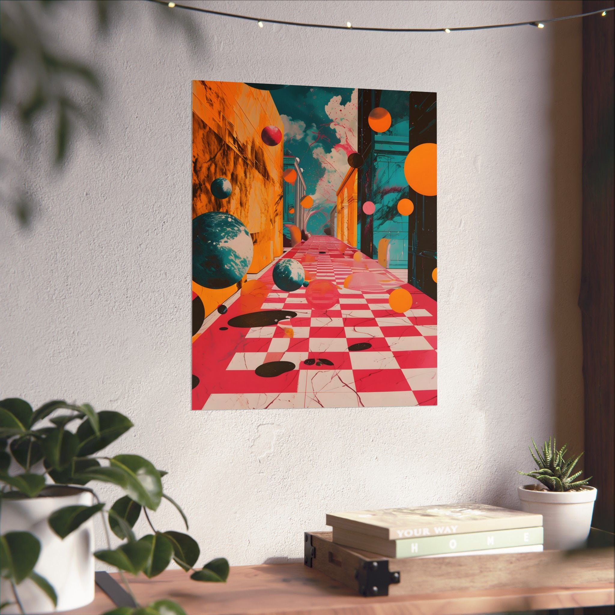 Dimension Drift Matte Vertical Poster — Wall Art