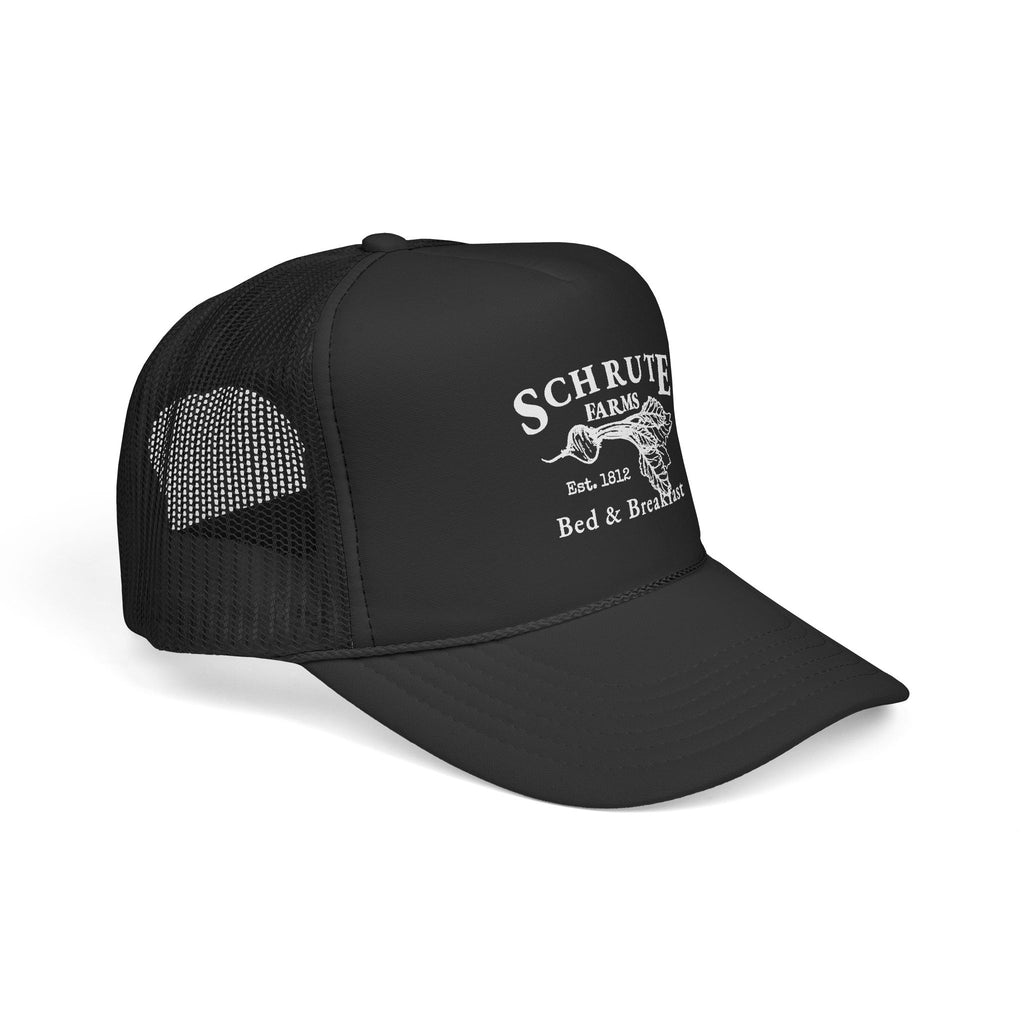 Schrute Farm Retro Logo – Vintage Arch Logo Mesh Hat