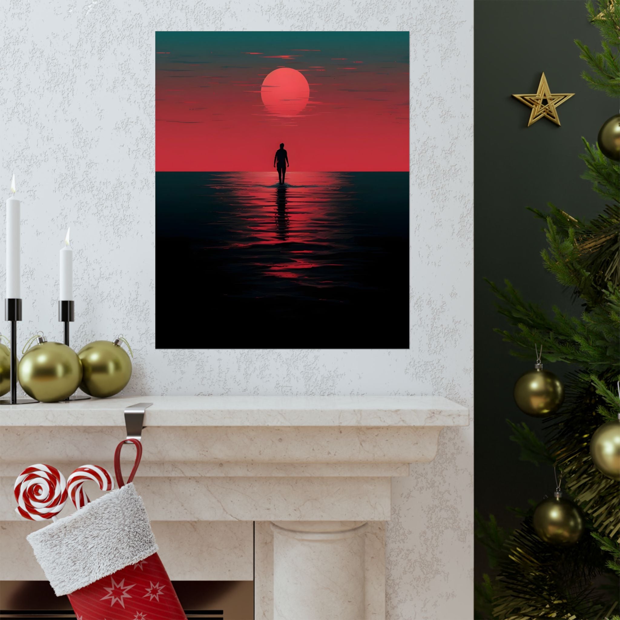 A Walk Through the End of the Day Matte Vertical Poster — Wall Art