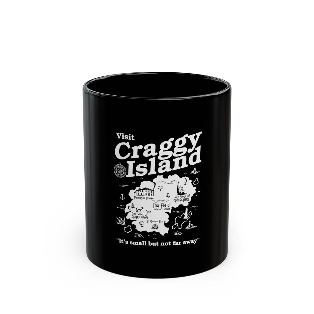 Craggy Island Logo Retro Black Mug (11oz, 15oz)