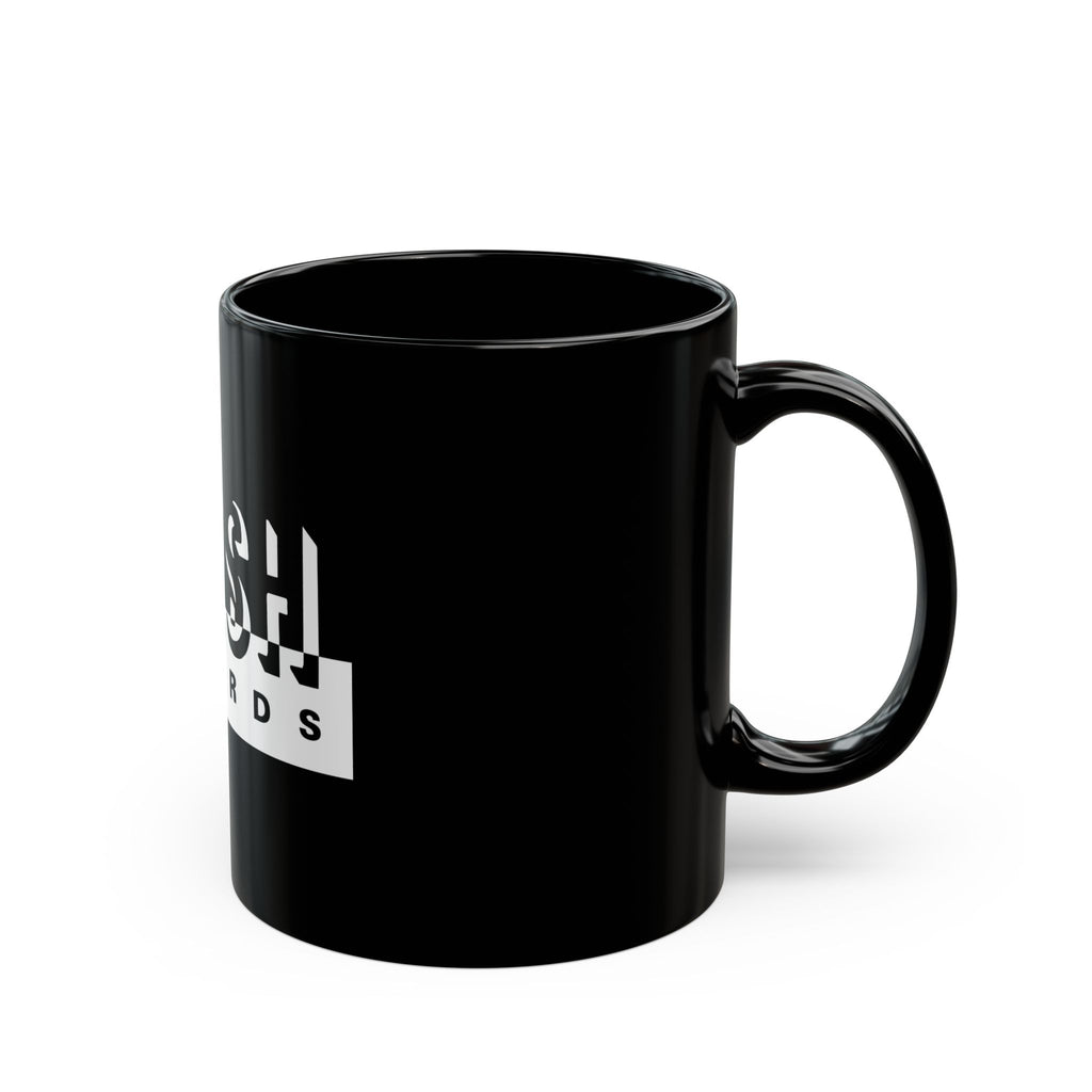 Fresh Records Logo Retro Black Mug (11oz, 15oz)