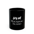 Mackinac Island Logo Retro Black Mug (11oz, 15oz)