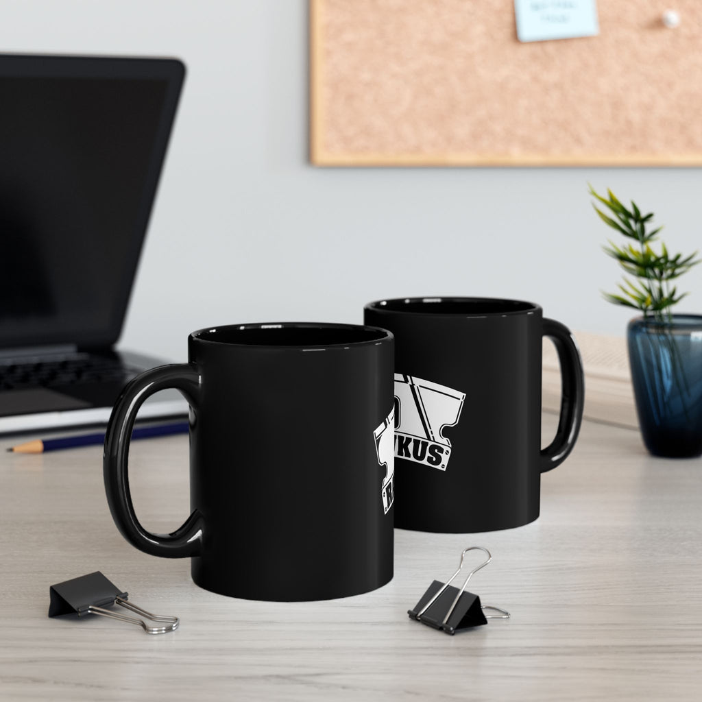 Rawkus Logo Retro Black Mug (11oz, 15oz)