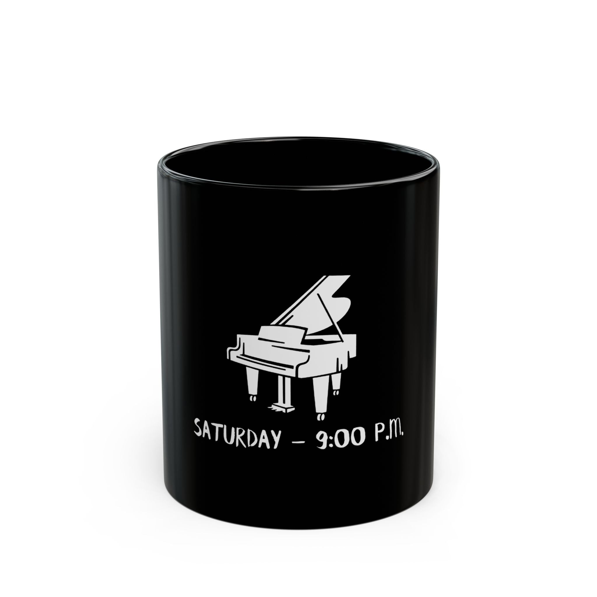 Saturday 9 Pm Retro Black Mug (11oz, 15oz)