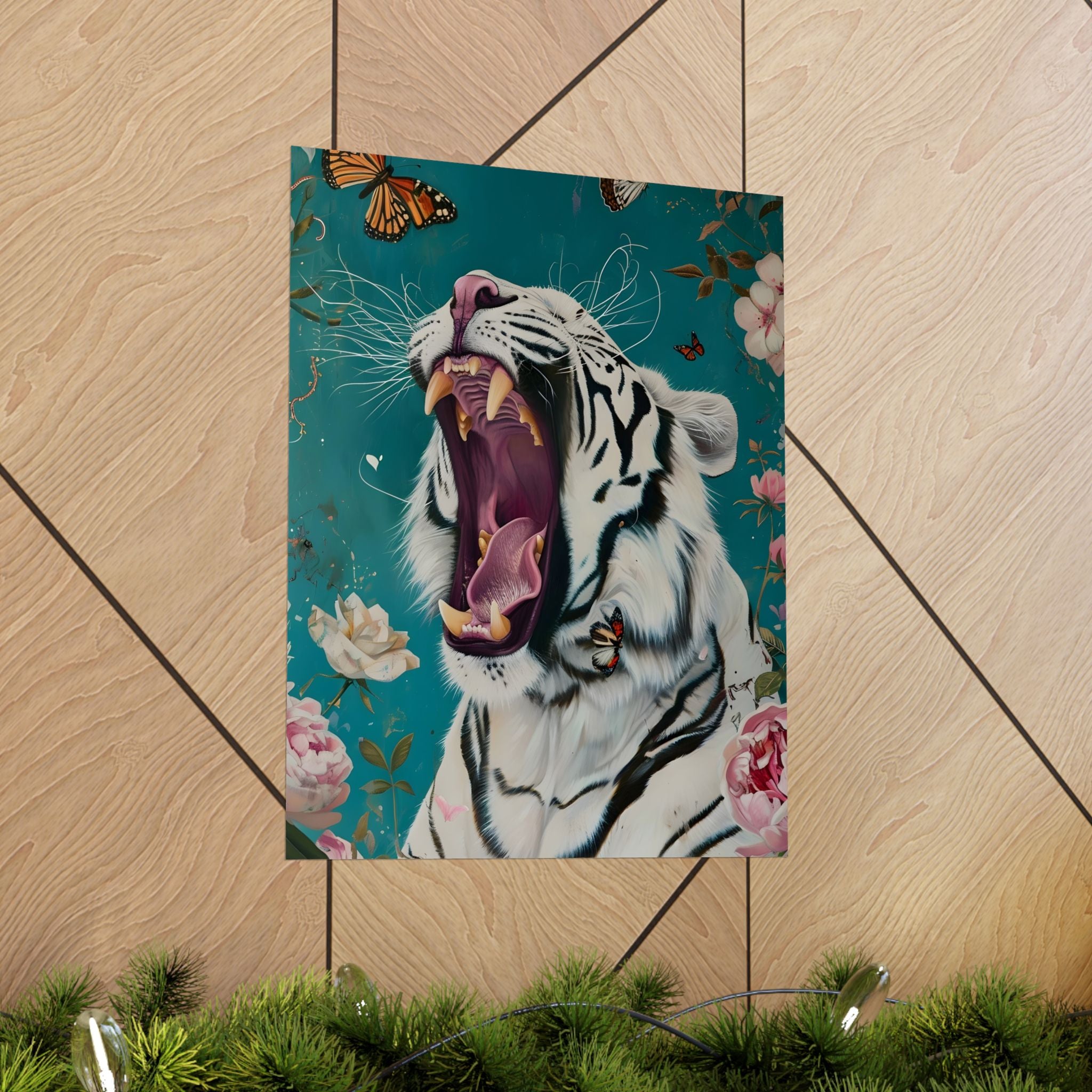 Roar of the Wild Bloom Matte Vertical Poster — Wall Art