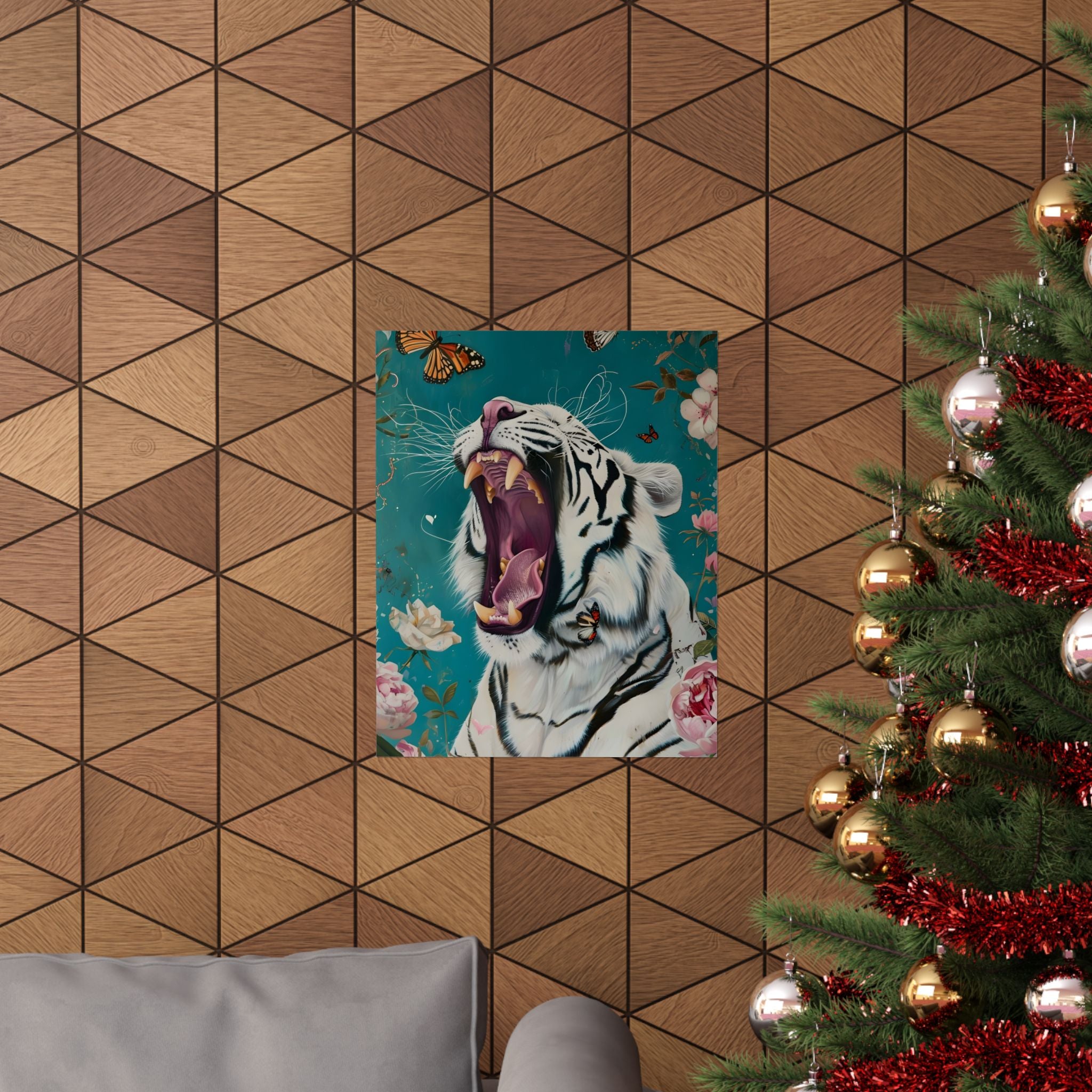 Roar of the Wild Bloom Matte Vertical Poster — Wall Art