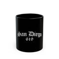 San Diego 619 Logo Retro Black Mug (11oz, 15oz)