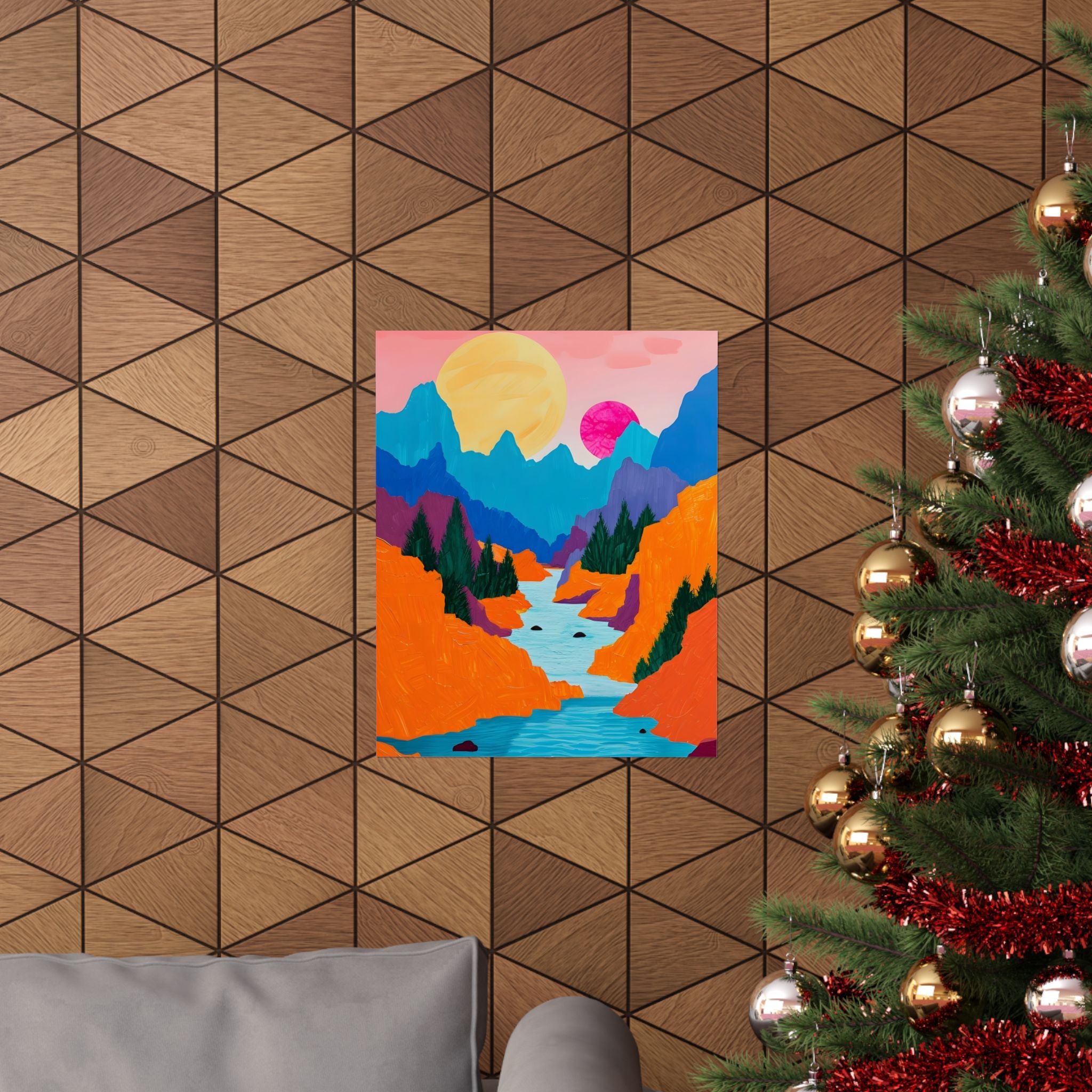 Day at the Shore Matte Vertical Poster — Wall Art