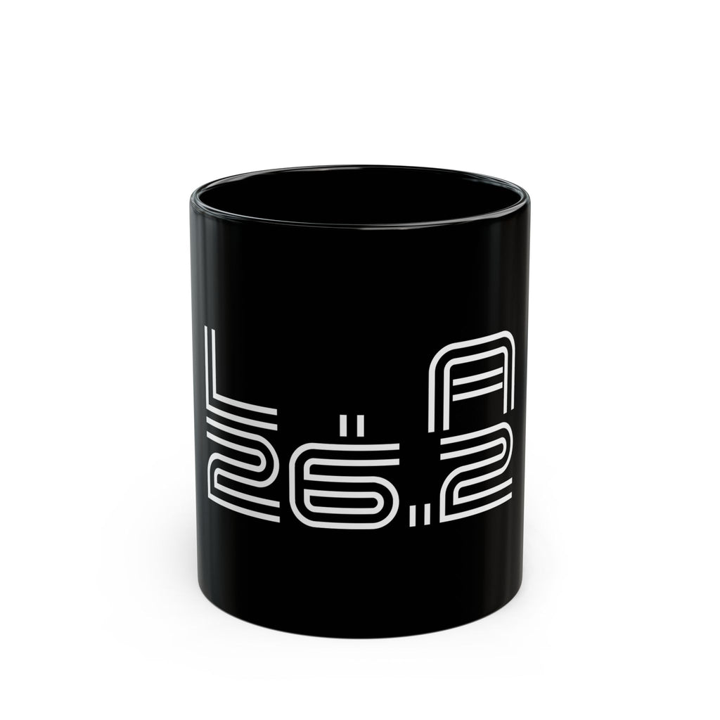 Los Angeles City Running Marathon Black Mug (11oz, 15oz)