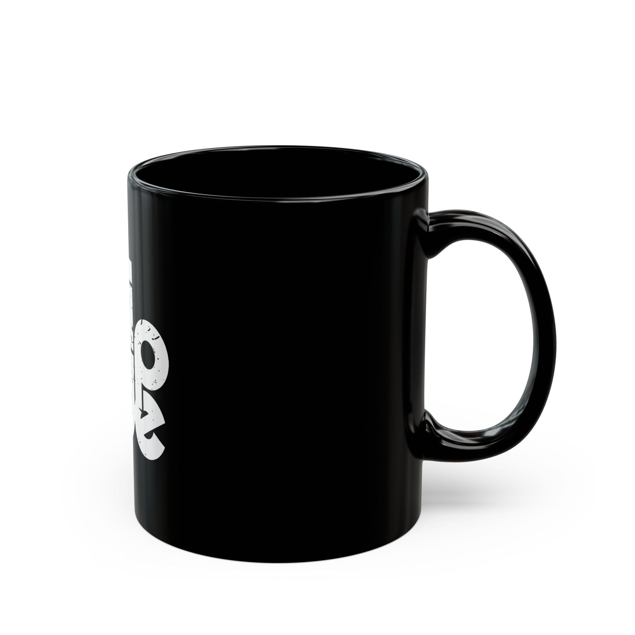 The Flip Side Retro Logo  Black Mug (11oz, 15oz)
