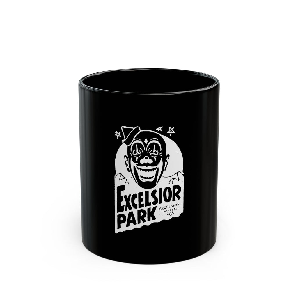 Excelsior Park Retro Logo Black Mug (11oz, 15oz)