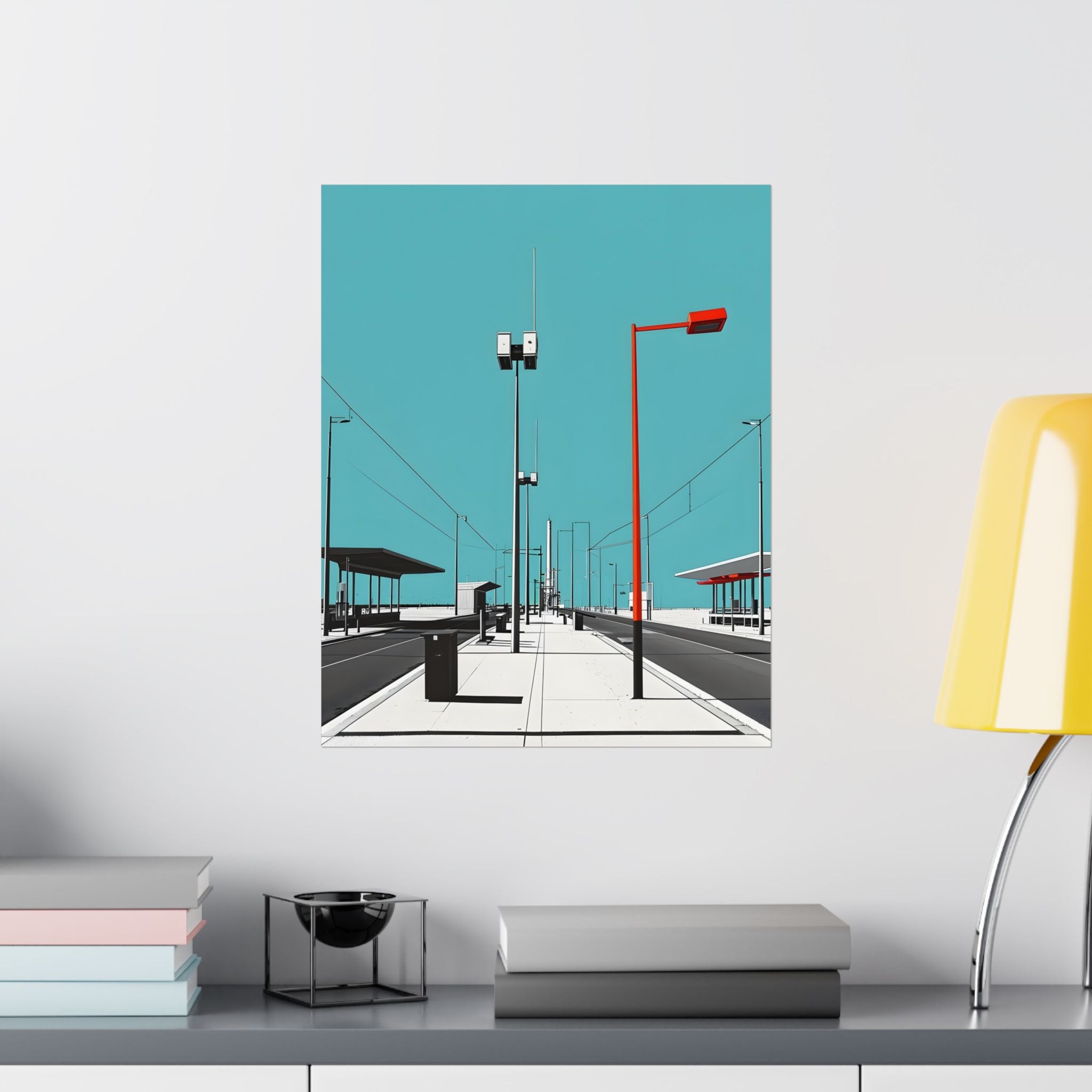 Where the Future Feels Empty Matte Vertical Poster — Wall Art