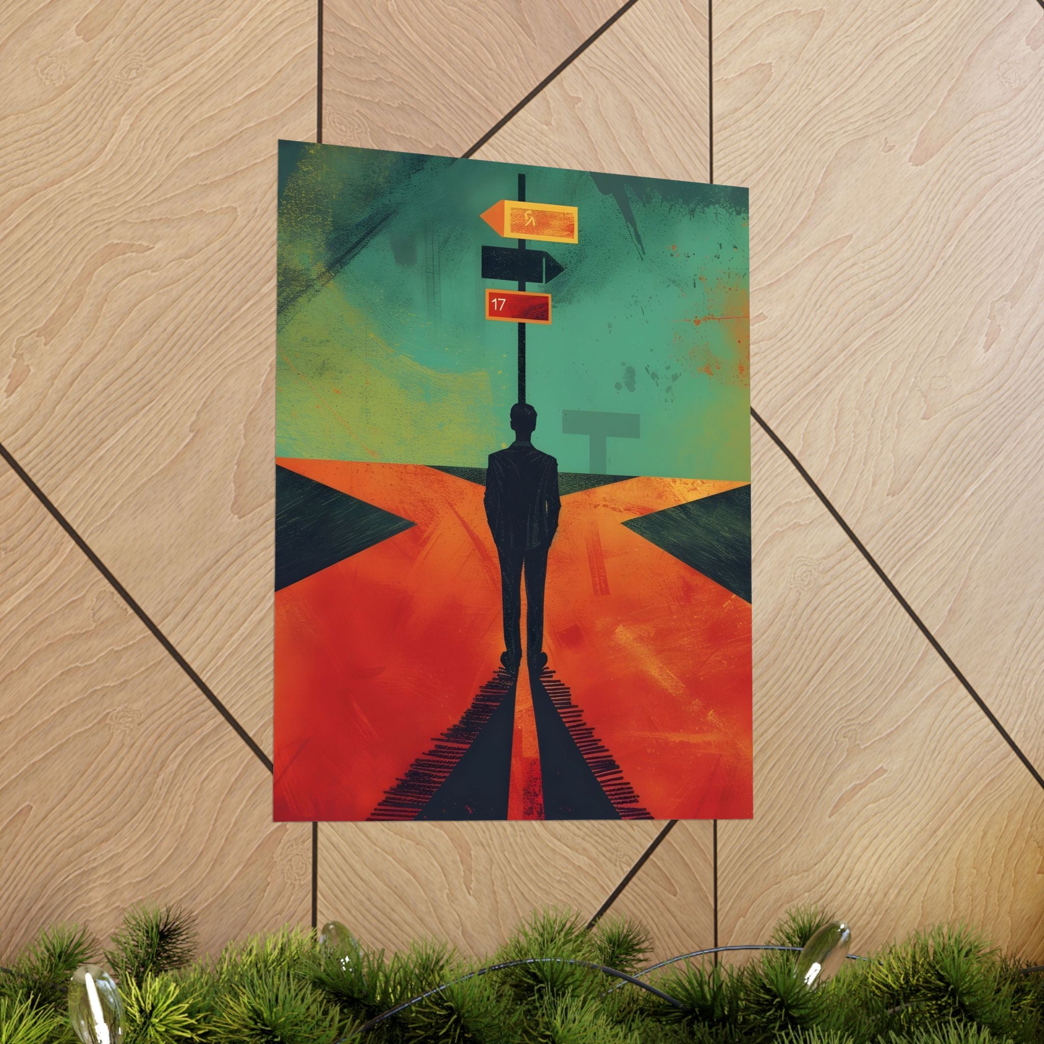 When Every Path Demands an Answer Matte Vertical Poster — Wall Art