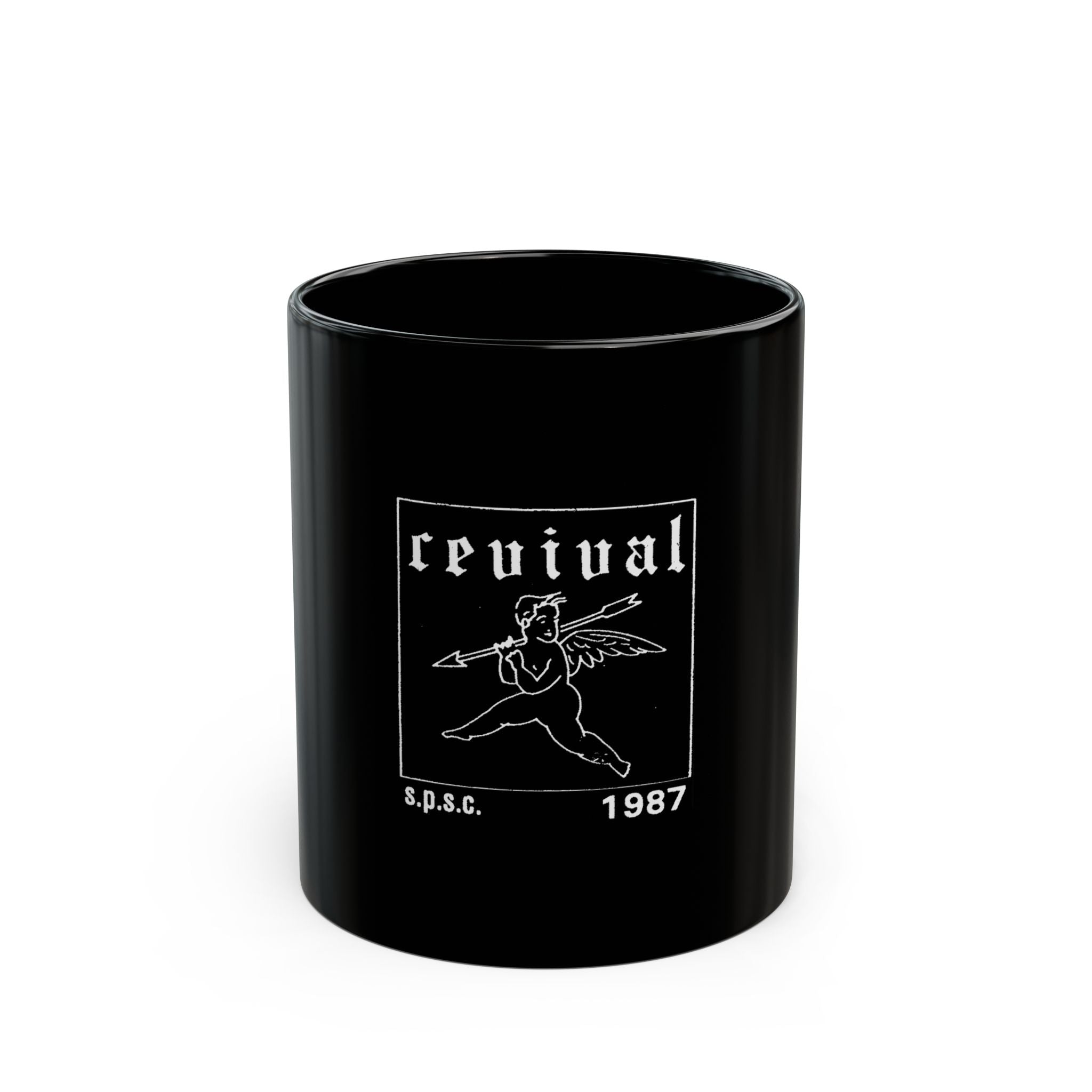 Revival  Retro Logo Black Mug (11oz, 15oz)
