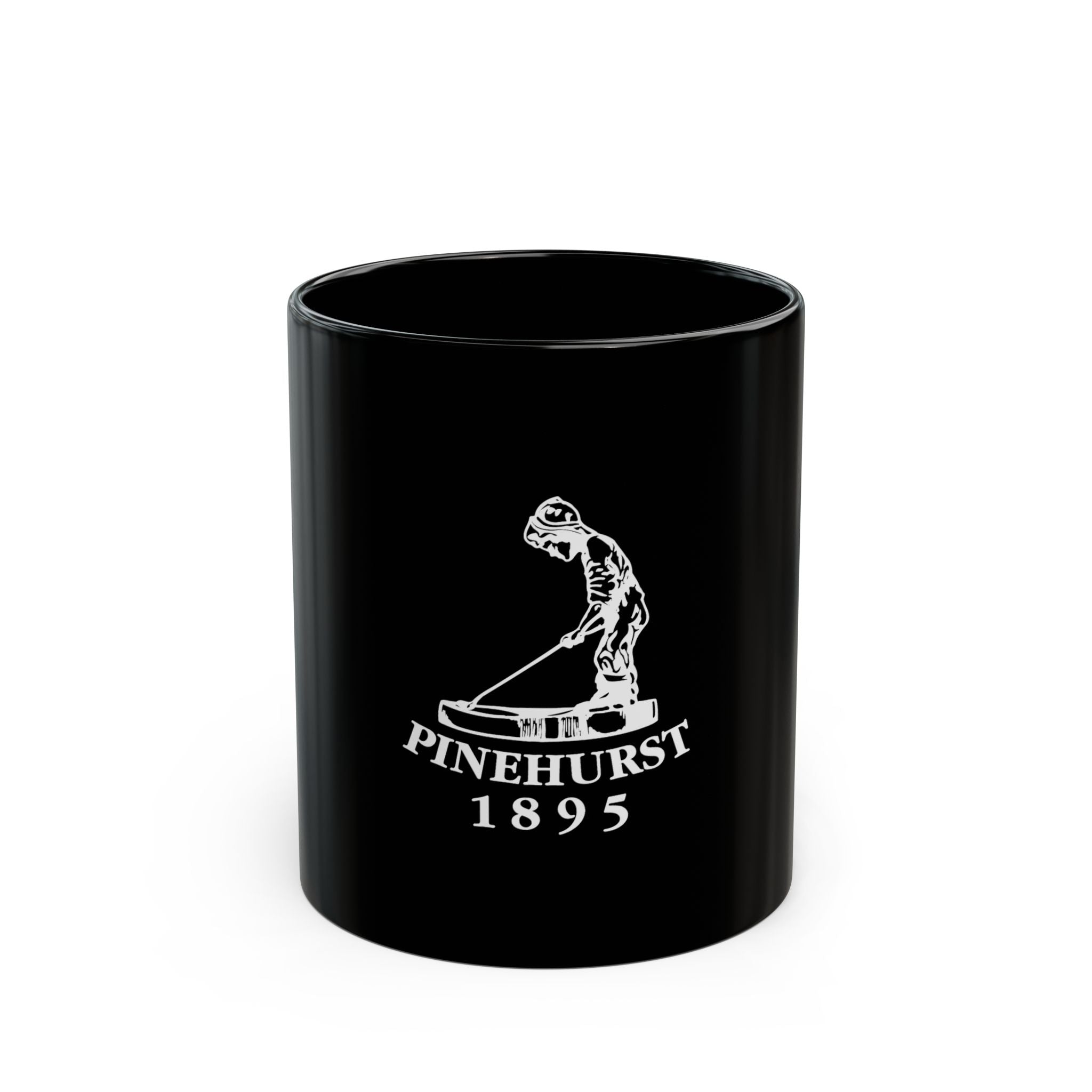 Pinehurst 1895 Retro Logo Black Mug (11oz, 15oz)